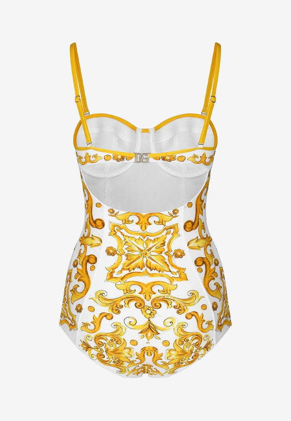 Majolica Print One-Piece Swimsuit