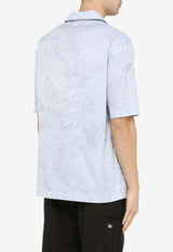 Angel-Motif Short Sleeved Shirt