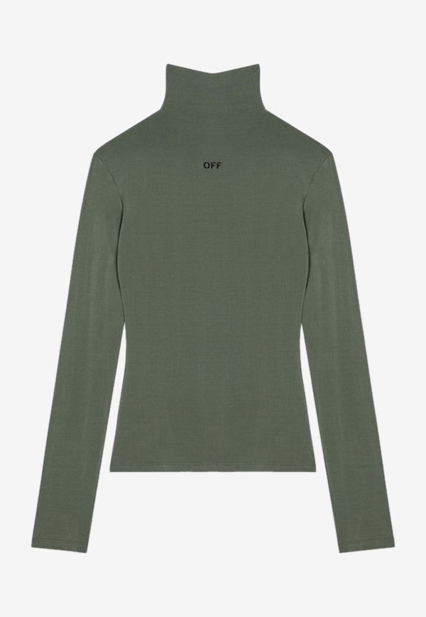 OFF Stamp Turtleneck Sweater