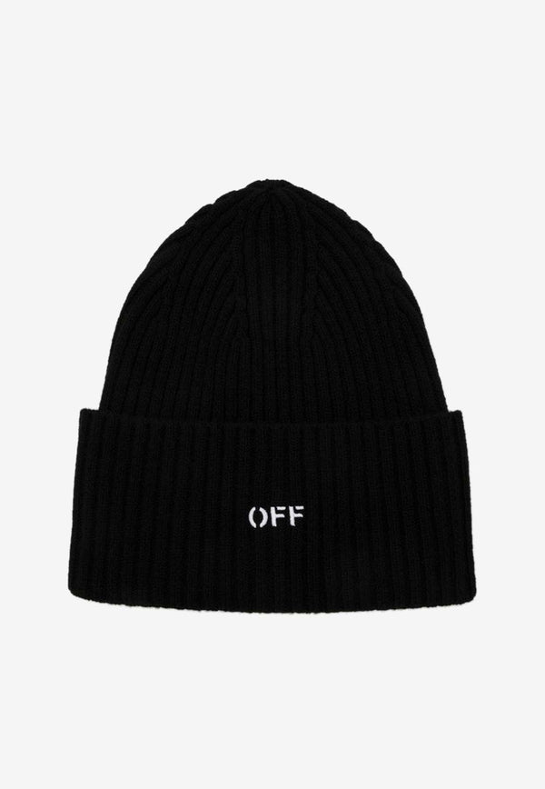 OFF Stamp Wool Beanie