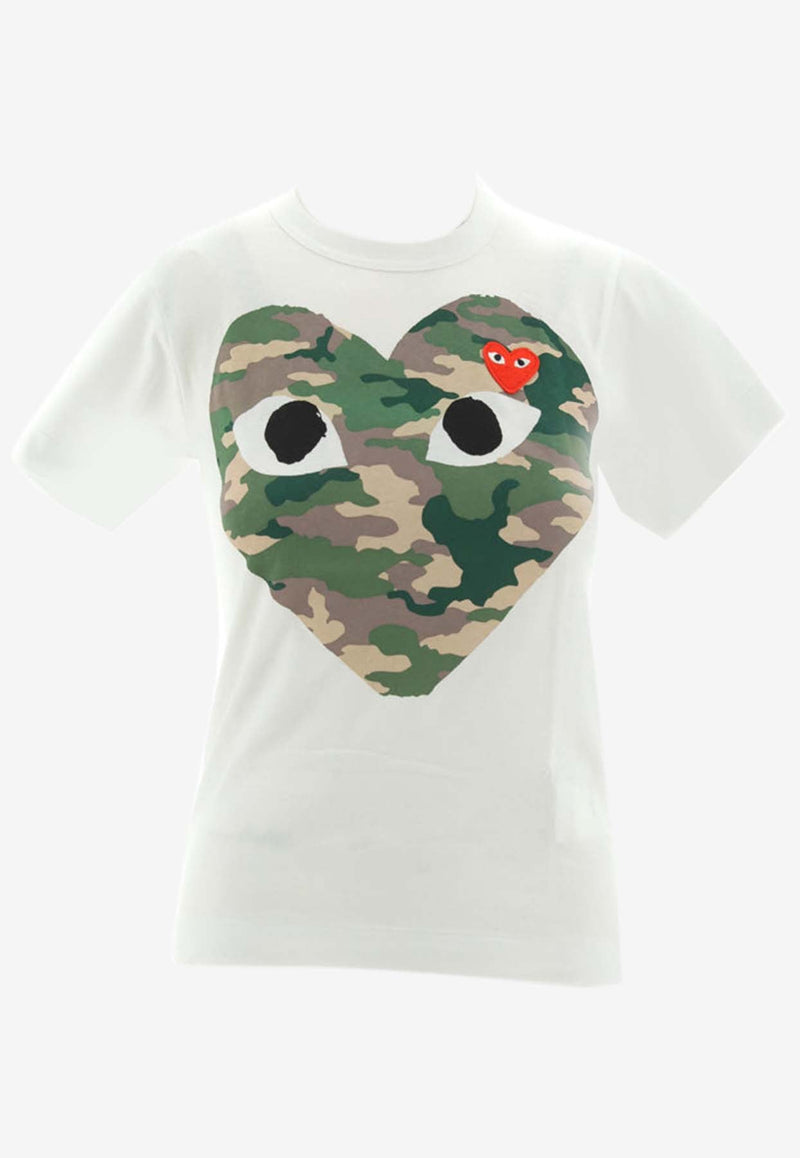 Camouflage Heart Crewneck T-shirt