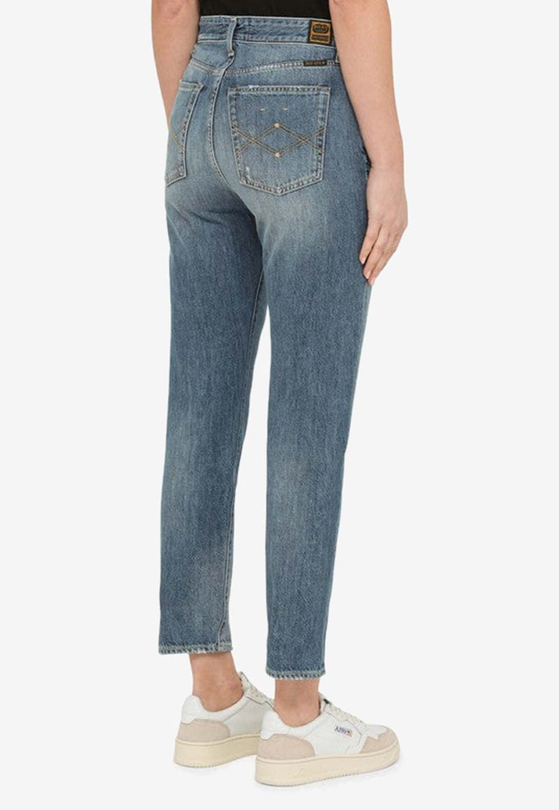 Basic High Waist Ranch Jeans