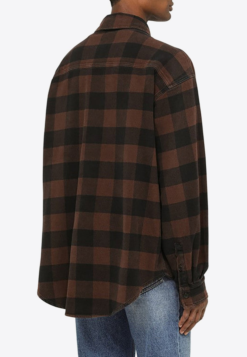 Plaid Check Oversized Shirt