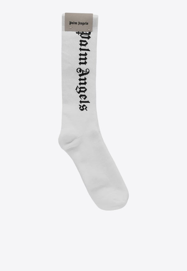 Intarsia Logo Socks