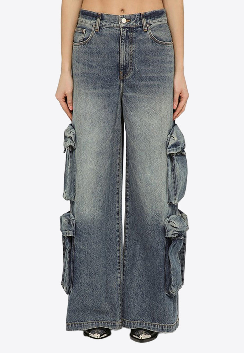 Straight-Leg Cargo Jeans