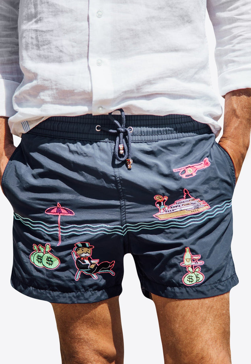 Pampelonne Embroidered Swim Shorts