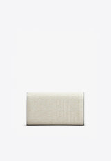 Flower Strass Buckle Clutch Bag