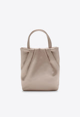 Micro Drape Pocket Satin Top Handle Bag