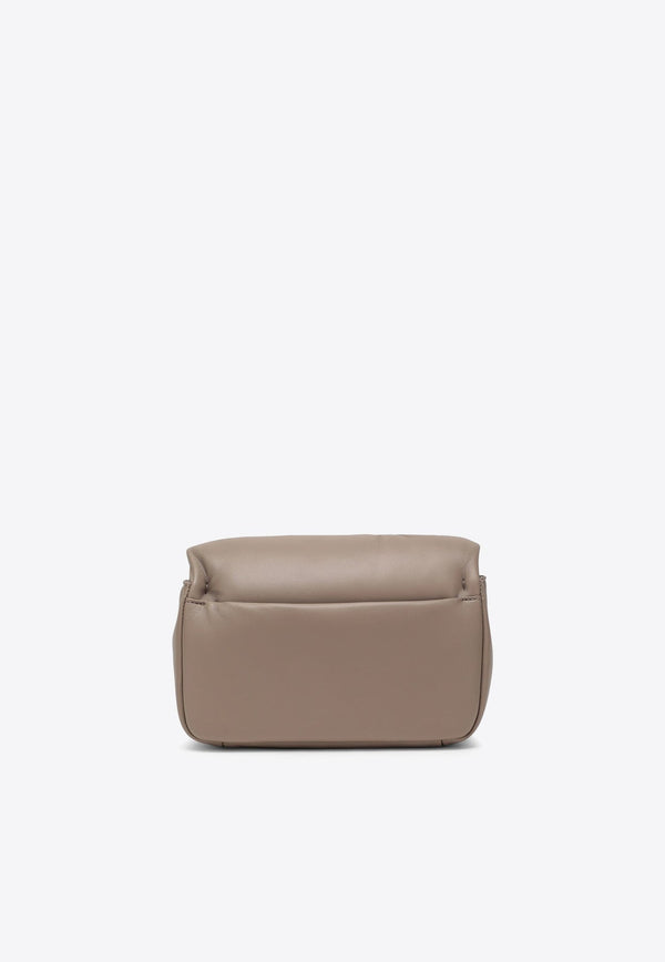 Viv' Choc Leather Shoulder Bag