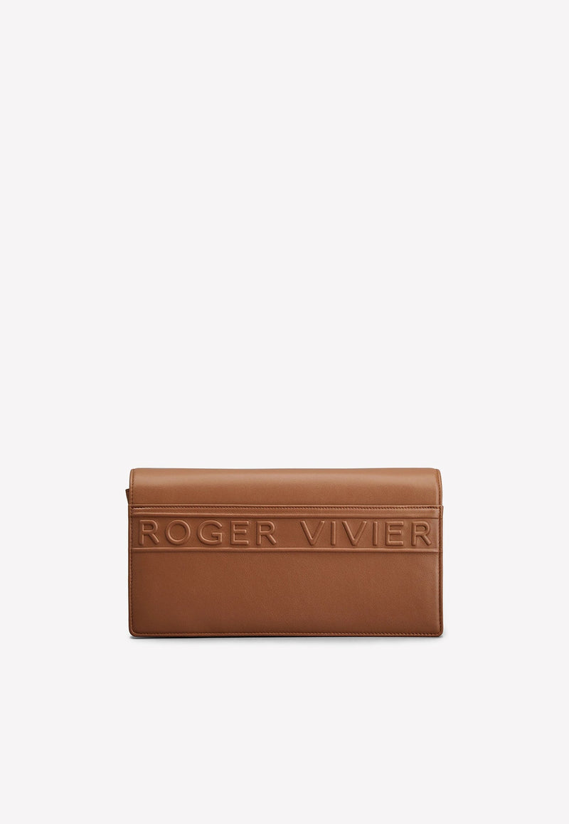 Viv' Choc Shoulder Bag in Leather