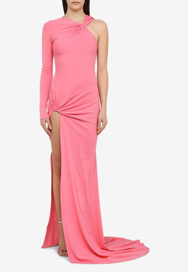 Asymmetric Draped Gown