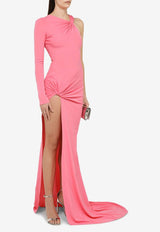 Asymmetric Draped Gown