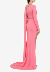 Asymmetric Draped Gown