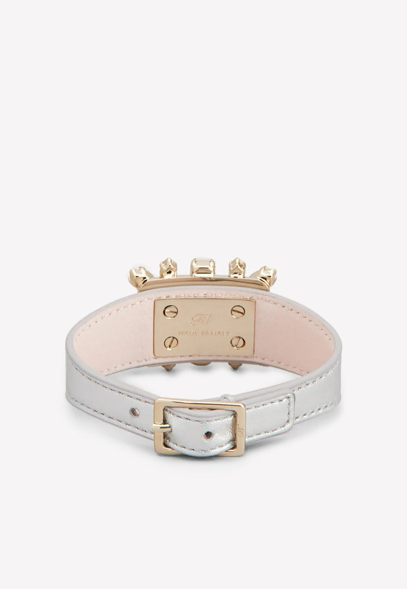 Broche Vivier Crystal Buckle Bracelet