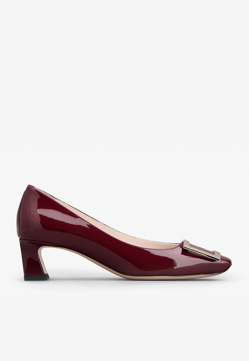 Trompette 45 Metal Buckle Pumps in Patent Leather