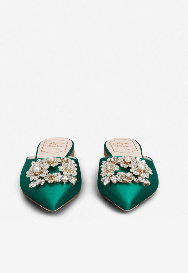 Bouquet Strass Flat Mules