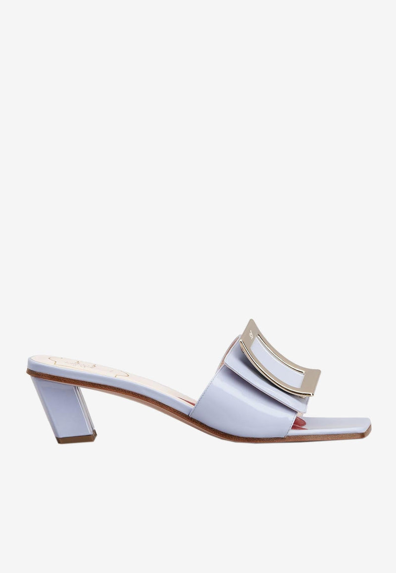 Love 45 Metal Buckle Mules in Patent Leather