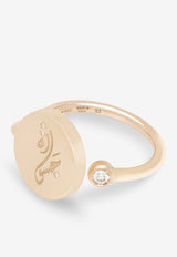 Me Oh Me Orange Courageous 18K Rose Gold Diamond Ring