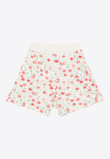 Girls Cornelia Cherry Print Shorts