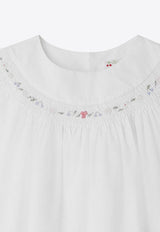 Girls Fillys Floral Embroidered Blouse