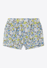 Baby Girls Floral Print Square Shorts