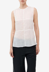 Semi Sheer Patchwork Top