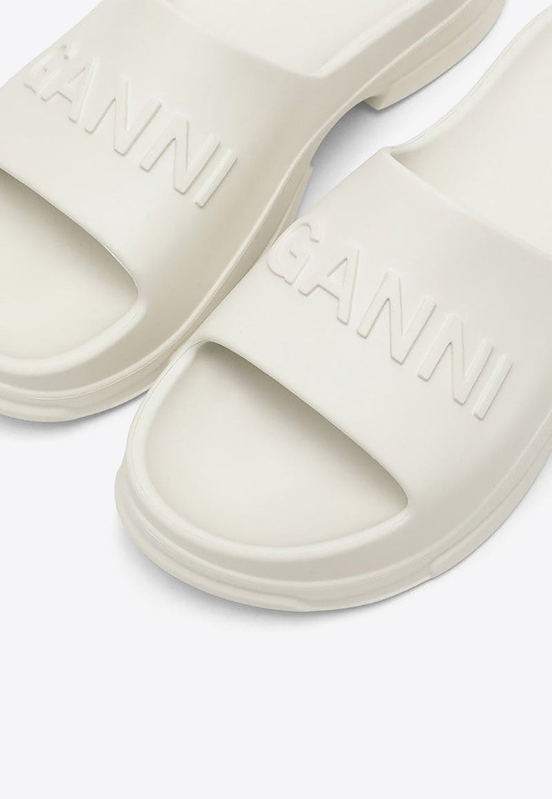 Embossed Logo Rubber Slides