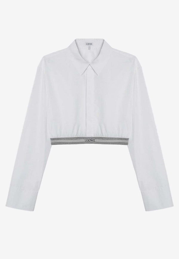 Cropped Long-Sleeved Shirt