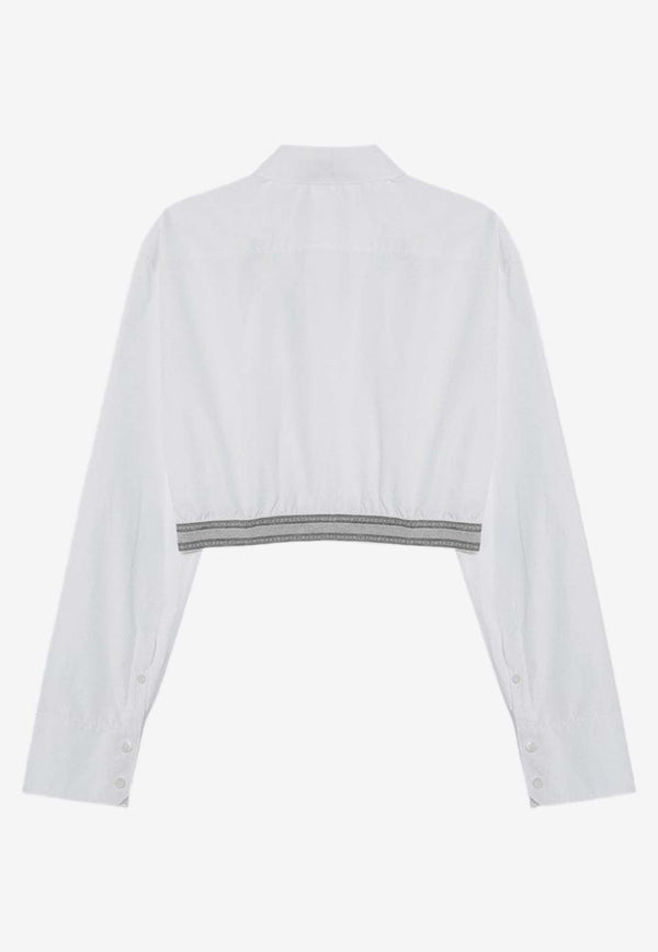 Cropped Long-Sleeved Shirt