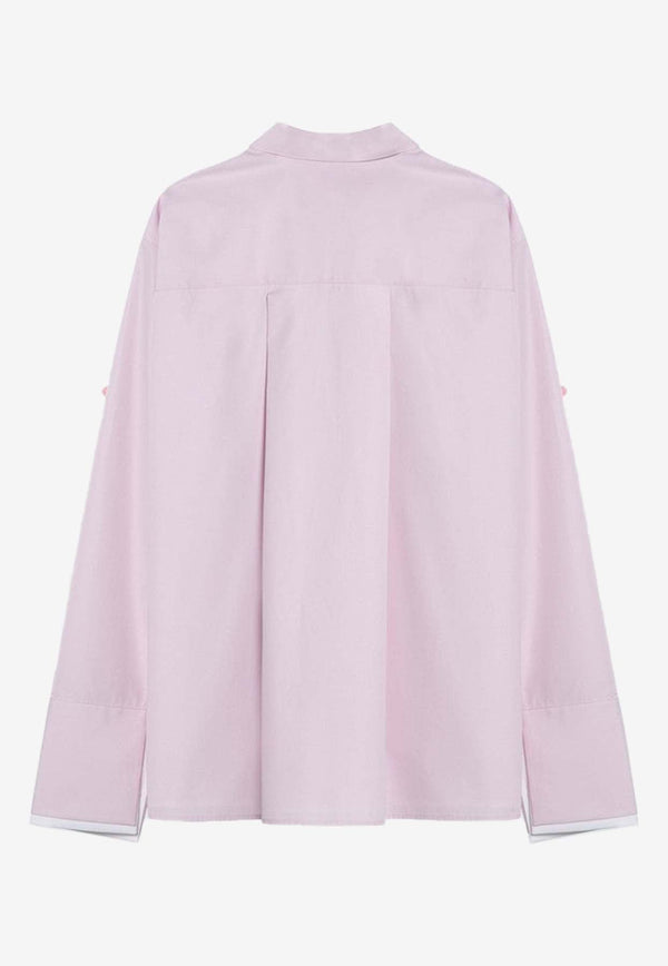 Long-Sleeved Poplin Shirt