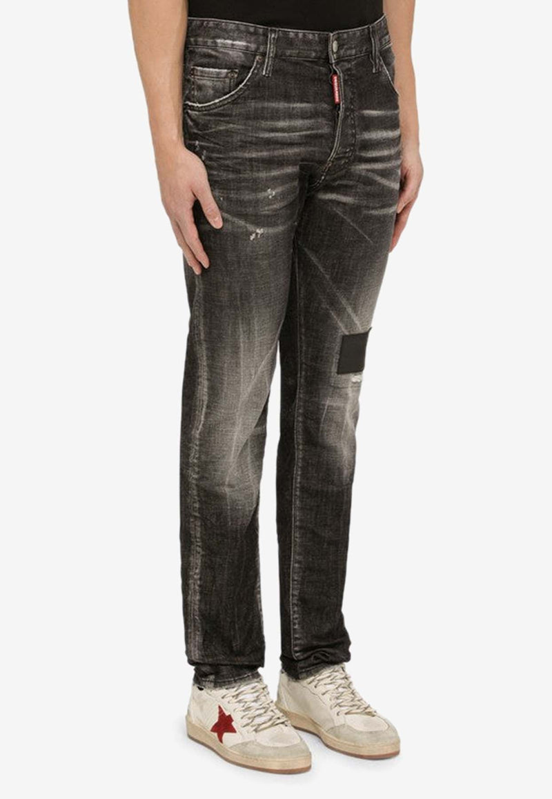 Washed-Out Slim Jeans