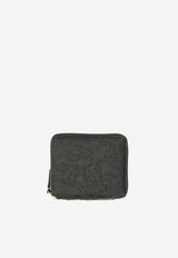 Embossed Forest Zip-Around Wallet