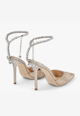 Saeda 100 Crystal-Embellished Pumps