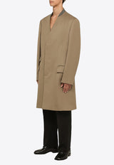 Single-Breasted Wool Coat