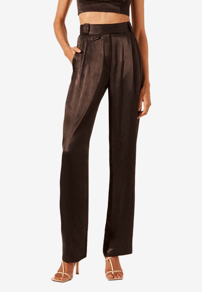 La Lune High-Waist Tailored Pants