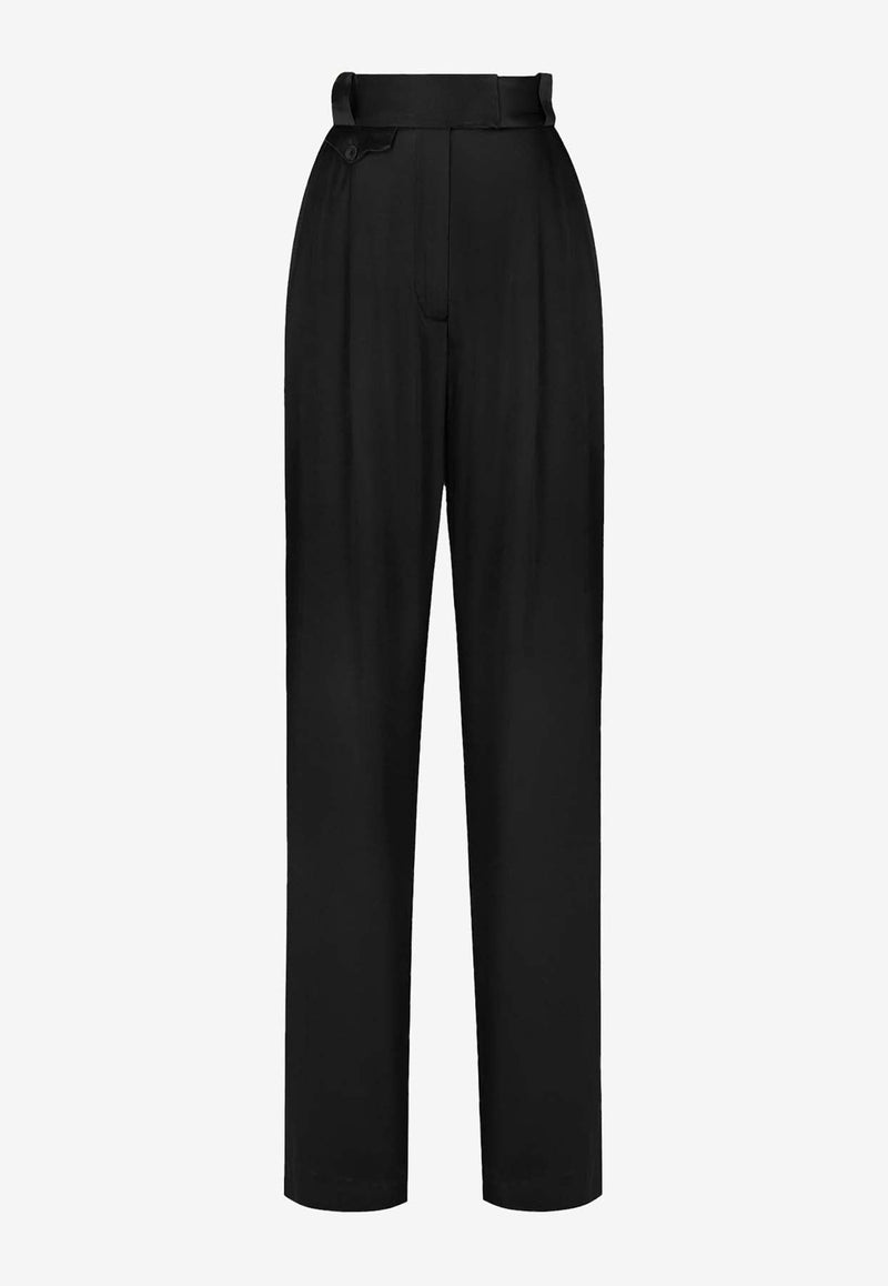 La Lune High-Waist Tailored Pants