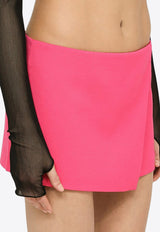 Wrap-Around Mini Skirt