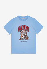 Tiger Print Logo T-shirt