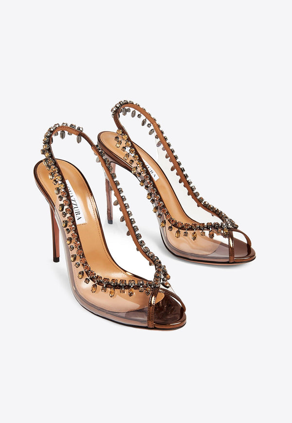 Temptation 105 Crystal-Embellished Sandals