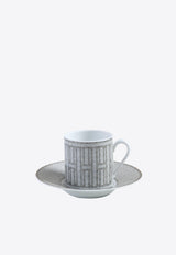 Mosaique Au 24 Porcelain Coffee Cup with Saucer X 2