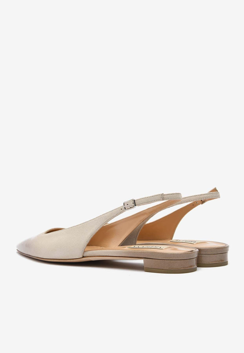 Brera Leather Slingback Flats