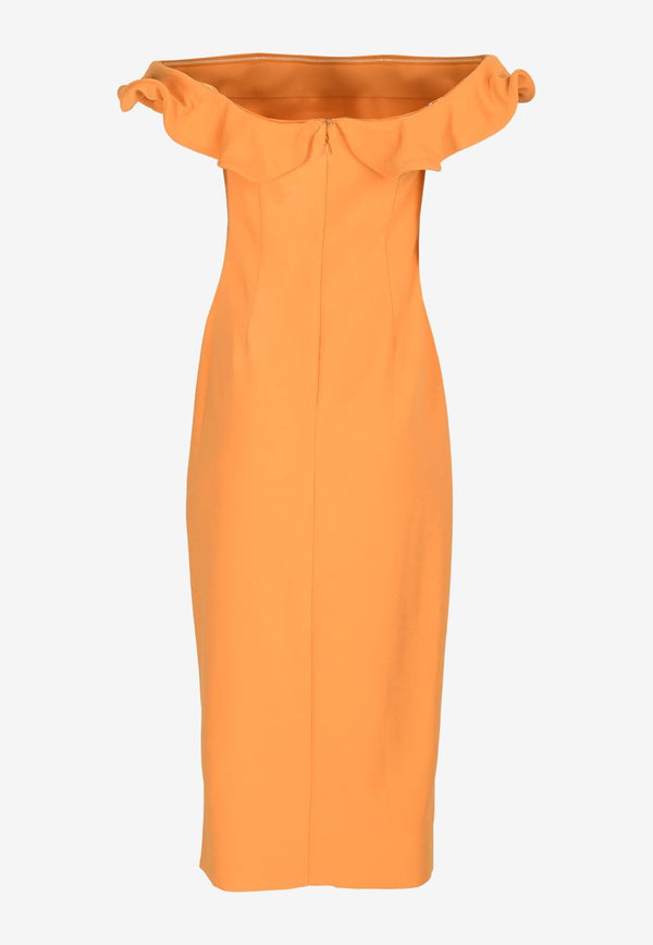 Dancehall Off-Shoulder Midi Dress