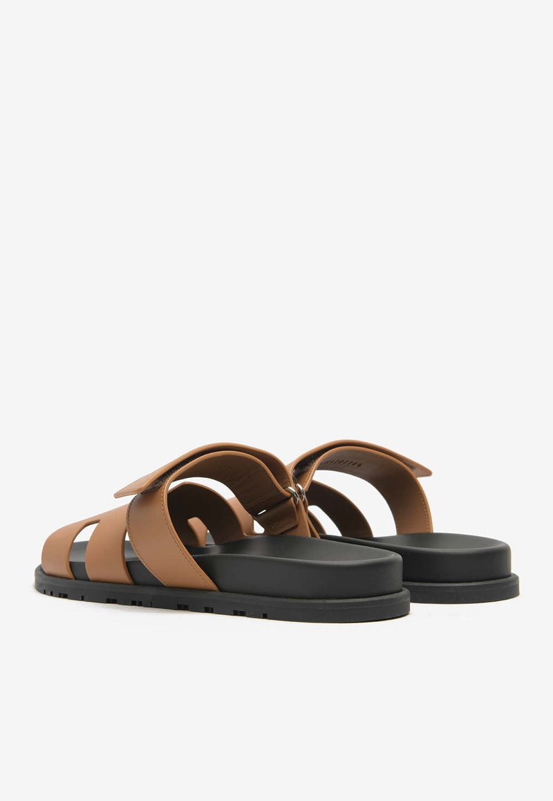 Chypre Sandals in Naturel Calfskin