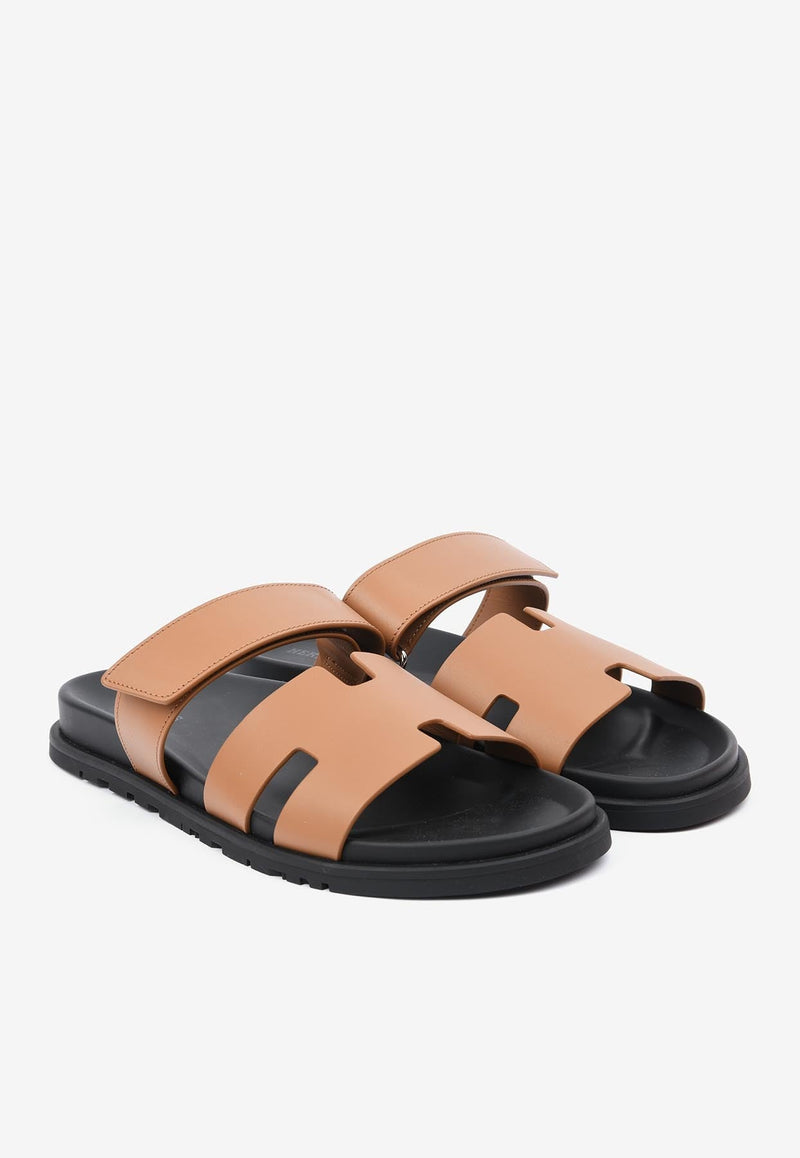 Chypre Sandals in Naturel Calfskin