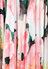 Lothair Pleated Floral Maxi Dress