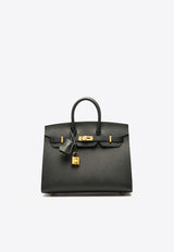 Birkin 25 in Black Epsom Leather with Gold Hardware