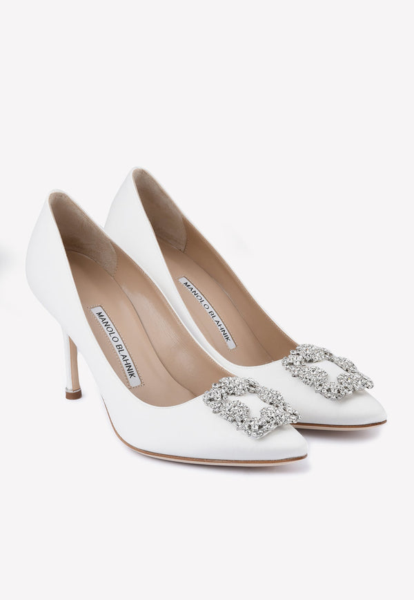 Hangisi 90 Crystal Buckle Pumps