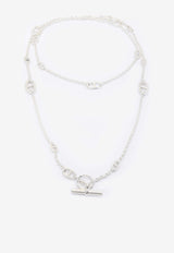 Farandole Long Necklace 120 in Silver