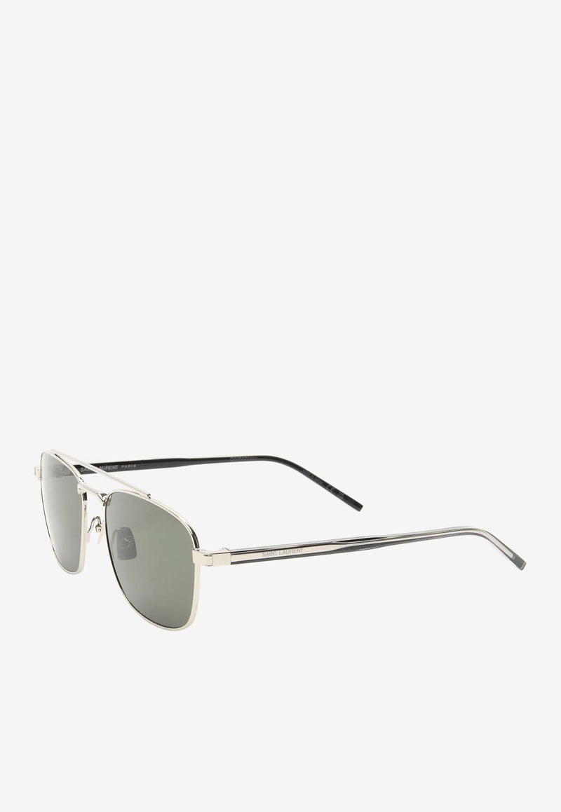 Double Bridge Square Sunglasses