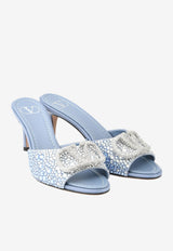 VLogo 70 Crystal-Embellished Mules